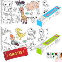 Cuadernos Mágicos Borrables Montessori® en inglés + 2 Rollos para colorear